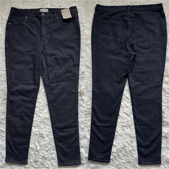 Madewell Jeans 10" High-Rise Skinny Stretch Black 32 NWT New - Picture 5 of 12